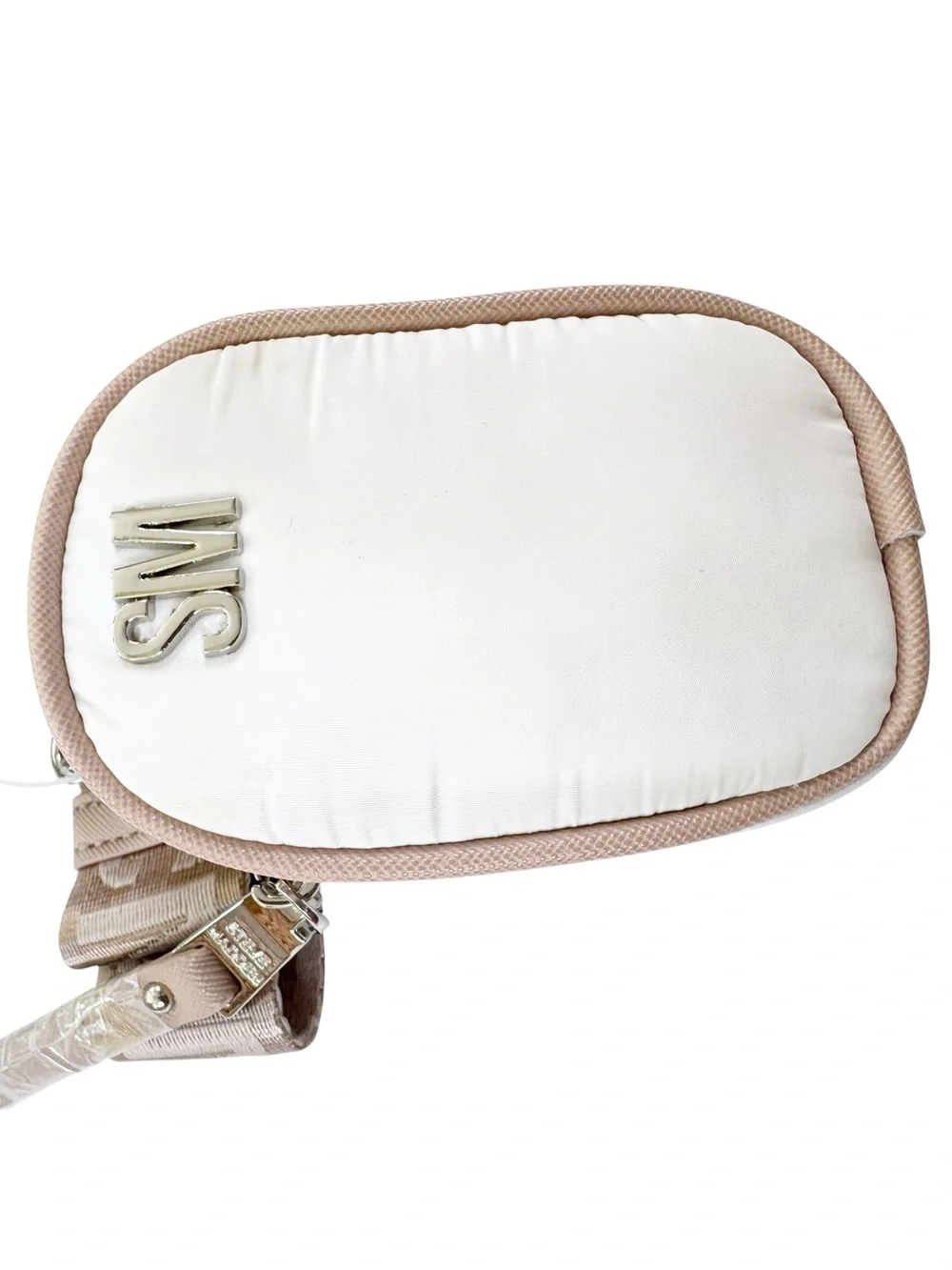 NWT Steve Madden Move Utility Crossbody Bag Cream and Tan With FLAWS - Picture 14 of 14